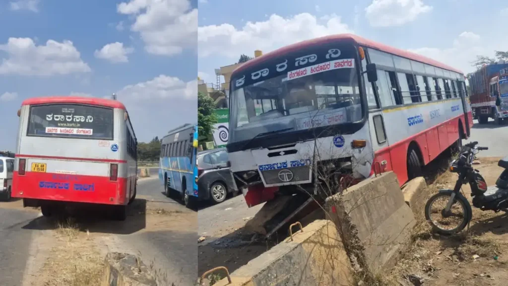 Doddaballapura: Bus accident News update.. One death