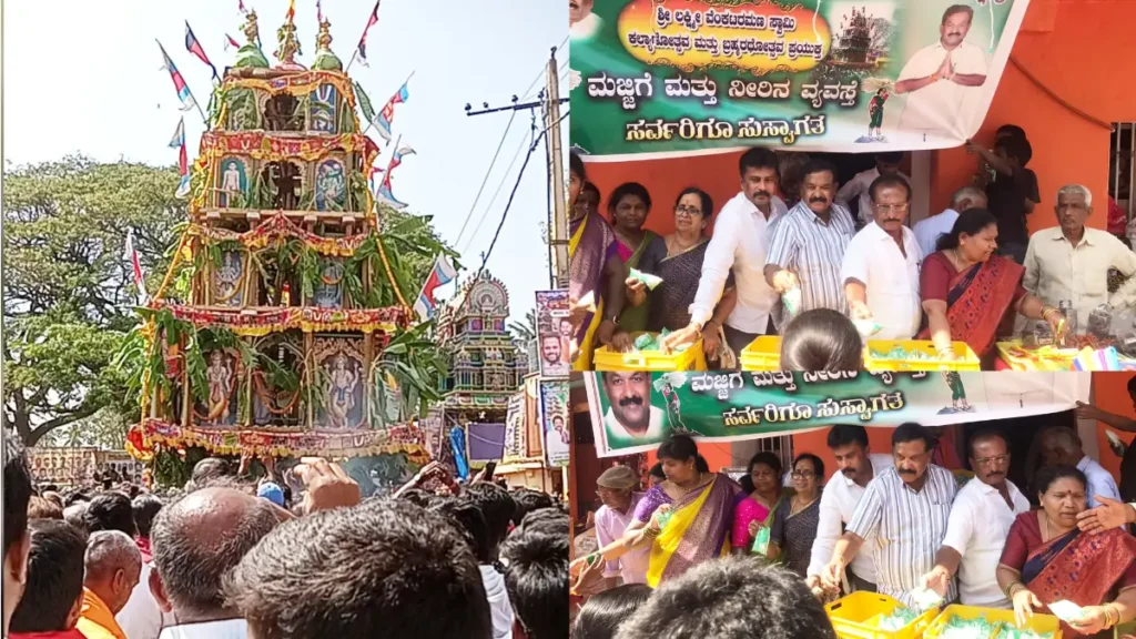 Doddaballapura: Distribution of buttermilk by B Munegowda